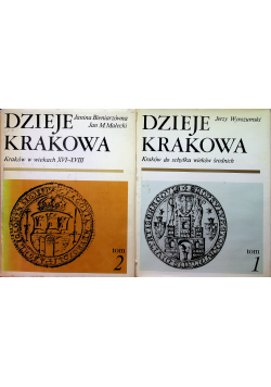 Dzieje Krakowa tom 1 i 2