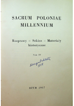 Sacrum Poloniae Millennium tom IV