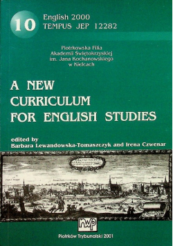 A new curriculum for english studies
