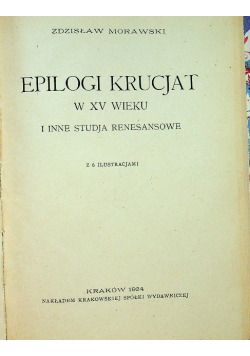 Epilogi krucjat w XV wieku 1924 r