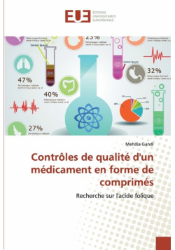 Contrôles de qualité d'un médicament en forme de comprimés