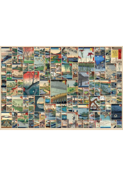 Puzzle 2000 Sto najpiękniejszych widoków na Edo