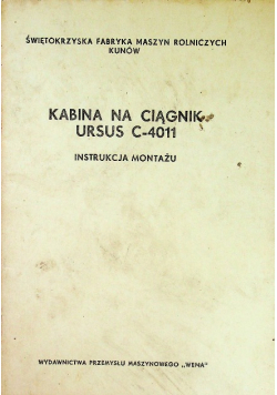 Kabina na ciągnik ursus c 4011