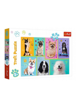 Puzzle 100 W świecie piesków TREFL
