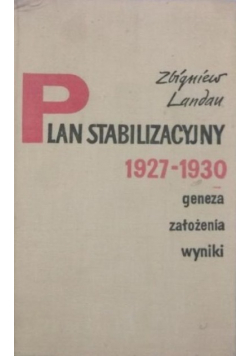Plan stabilizacyjny 1927 1930