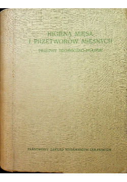 Higiena mięsa i przetworów mięsnych
