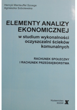 Elementy analizy ekonomicznej w studium