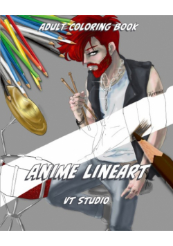 Anime Lineart Adult Coloring Book