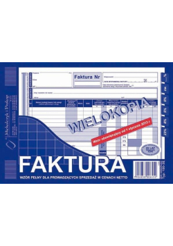 Faktura wielokopia 100-3E