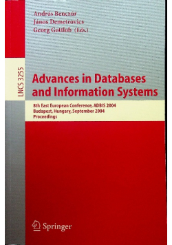 Advances in Databases and Information Systems
