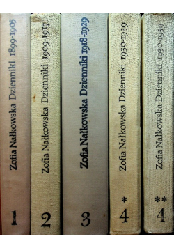 Nałkowska Dzienniki Tom 1 do 4