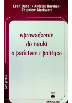 Wprowadzenie do nauki o państwie i polityce