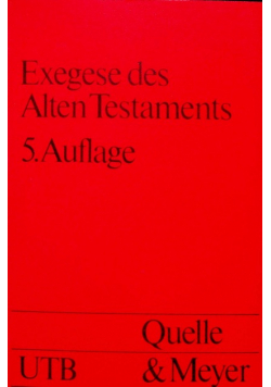 Exegese des alten testaments