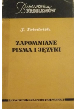 Zapomniane pisma i języki