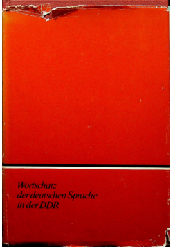 Wortschatz der deutschen sprache in der DDR