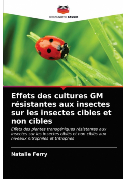 Effets des cultures GM résistantes aux insectes sur les insectes cibles et non cibles