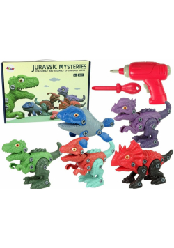 Zestaw dinozaurów do rozkręcania 5szt