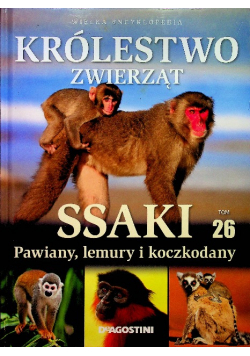 Królestwo zwierząt tom 26 Ssaki Pawiany lemury i koczkodany