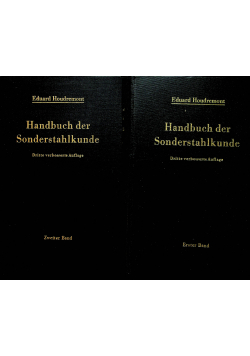 Handbuch der sondernstahlkunde