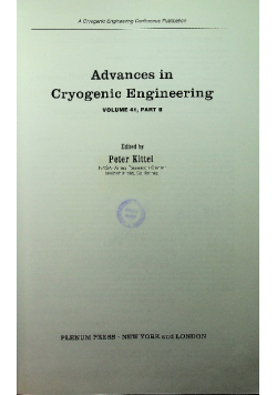 Advances In Cryogenic Engineering Materials Volume 41 Part B