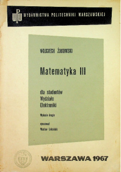 Matematyka III