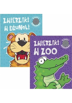 Pakiet: Ruchome obrazki 4 Zwierzaki w dżungli/zoo