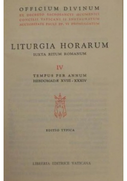 Liturgia Horarum Iuxta Ritum Romanum IV