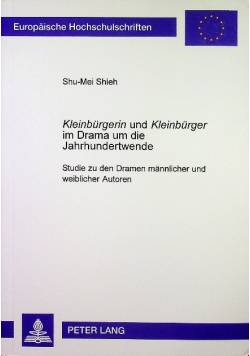 Shieh Kleinburgerin Und Kleinburger Im Drama Um Die Jahrhundertwende