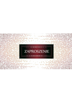 Zaproszenie Z63 (10szt.)