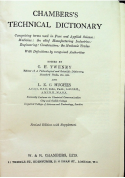 Chambers's Technical Dictionary