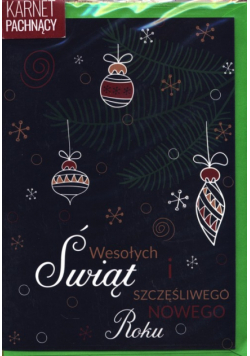 Karnet B6 Wesołych Świąt pachnący