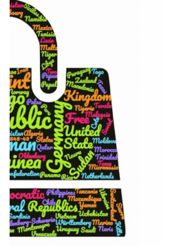 United nations world countries themed creative blank journal