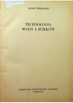 Technologia wody i ścieków