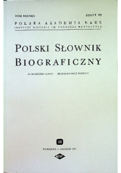 Polski Słownik Biograficzny Zeszyt 155