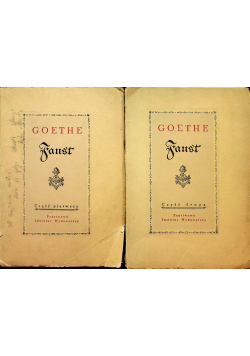 Goethe Faust część 1 i 2