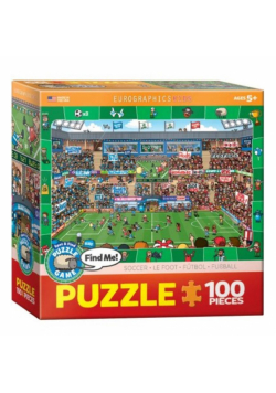 Puzzle 100 Find me- Mecz piłki nożnej (XXL)