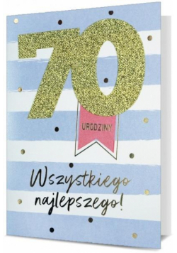 Karnet B6 Urodziny 70 HM200-2512