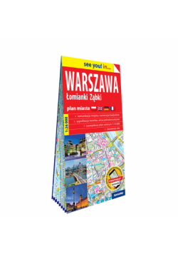 Warszawa, Łomianki, Ząbki papierowy plan miasta 1:26 000
