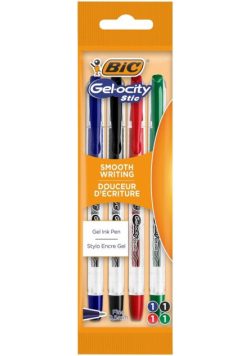Długopis żelowy Gel-ocity 0.5mm mix 4szt. BIC