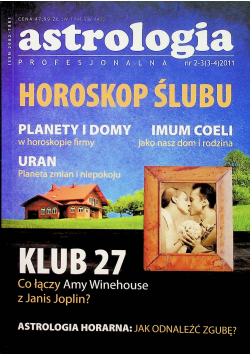 Astrologia profesjonalna Nr 2 - 3 Horoskop ślubu