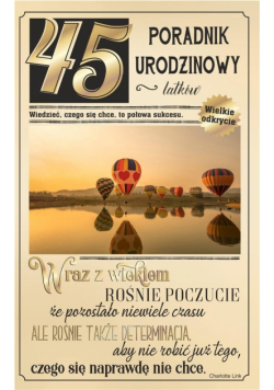 Kartka okolicznościowa Urodziny 45 U75