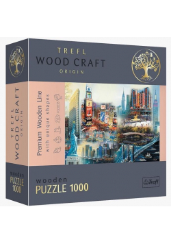 Puzzle drewniane 1000 Nowy Jork - kolaż TREFL