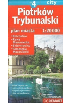 Piotrków Trybunalski, plan miasta, 1:20 000