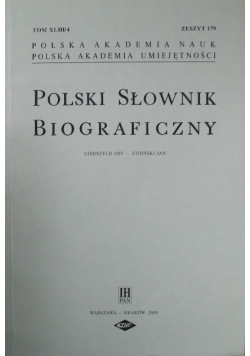 Polski Słownik Biograficzny zeszyt 179