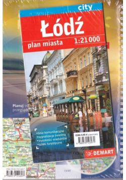 Plan mista - Łódź 1:21 000 + atlas sam. Polska