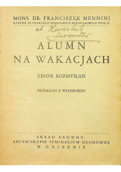 Alumn na wakacjach 1936 r.