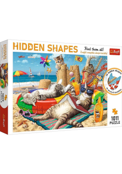Puzzle 1011 Hiden Shapes Kocie wakacje TREFL