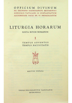 Liturgia Horarum tom 1