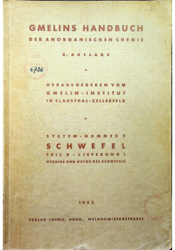 Gmelins Handbuch system nummer 9