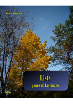 Listy panny de Lespinasse